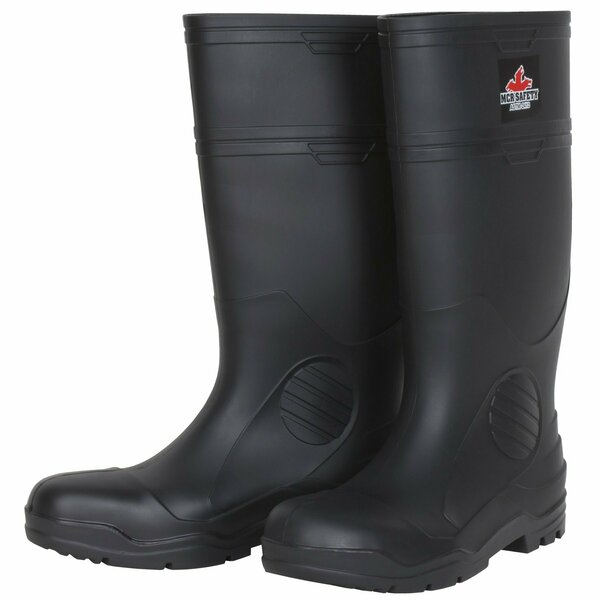 Mcr Safety Garments, 16'' PVC Econ Boot, Mens, Steel Toe, Blk 7 VBS1207